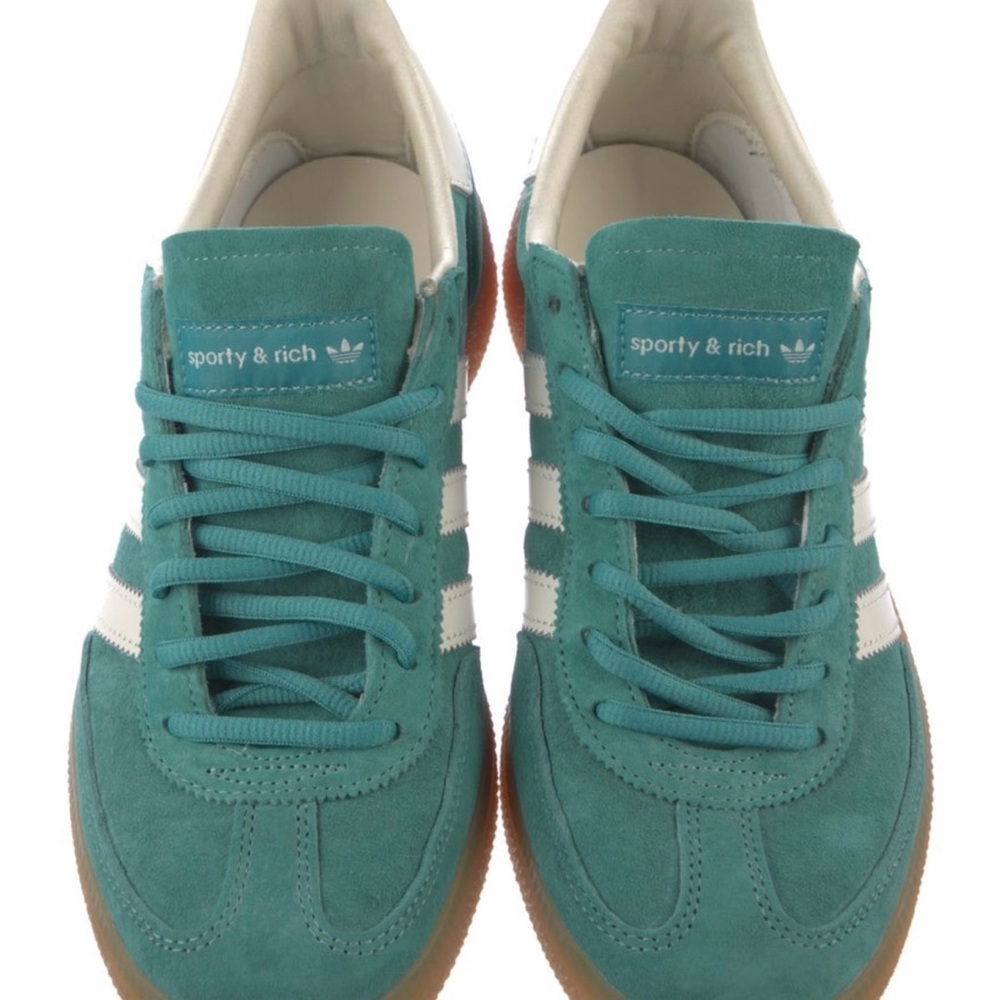 Sporty & Rich Women’s Green Suede Sneakers